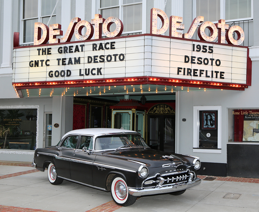The 1955 DeSoto Fireflite that is going to be used by GNTC’s Team DeSoto in The Great Race. 
