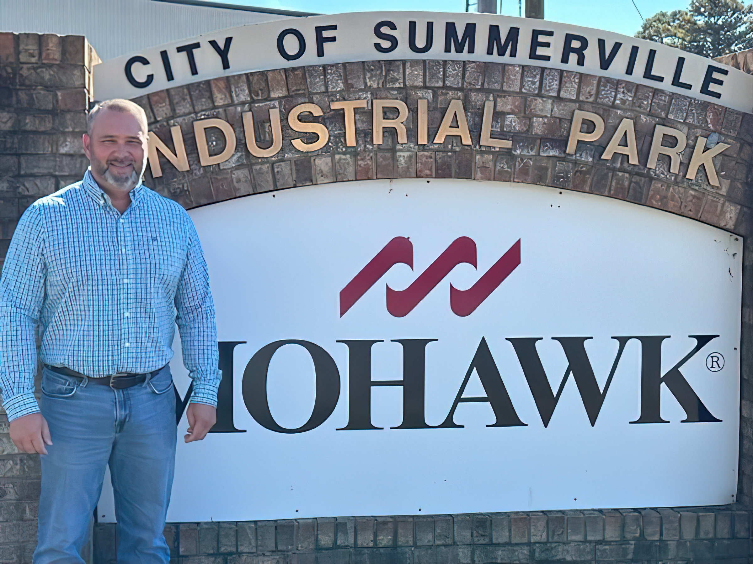 Casey Hunter earned his associate degree in May 2021 and works for Mohawk Industries.
