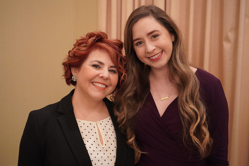 Christina Bullock (right) was named a finalist for TCSG student of the year and Mandy Jones (left) is a finalist for TCSG instructor of the year.