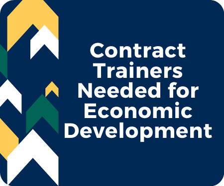 Interested in being a Contract Trainer for Economic Development