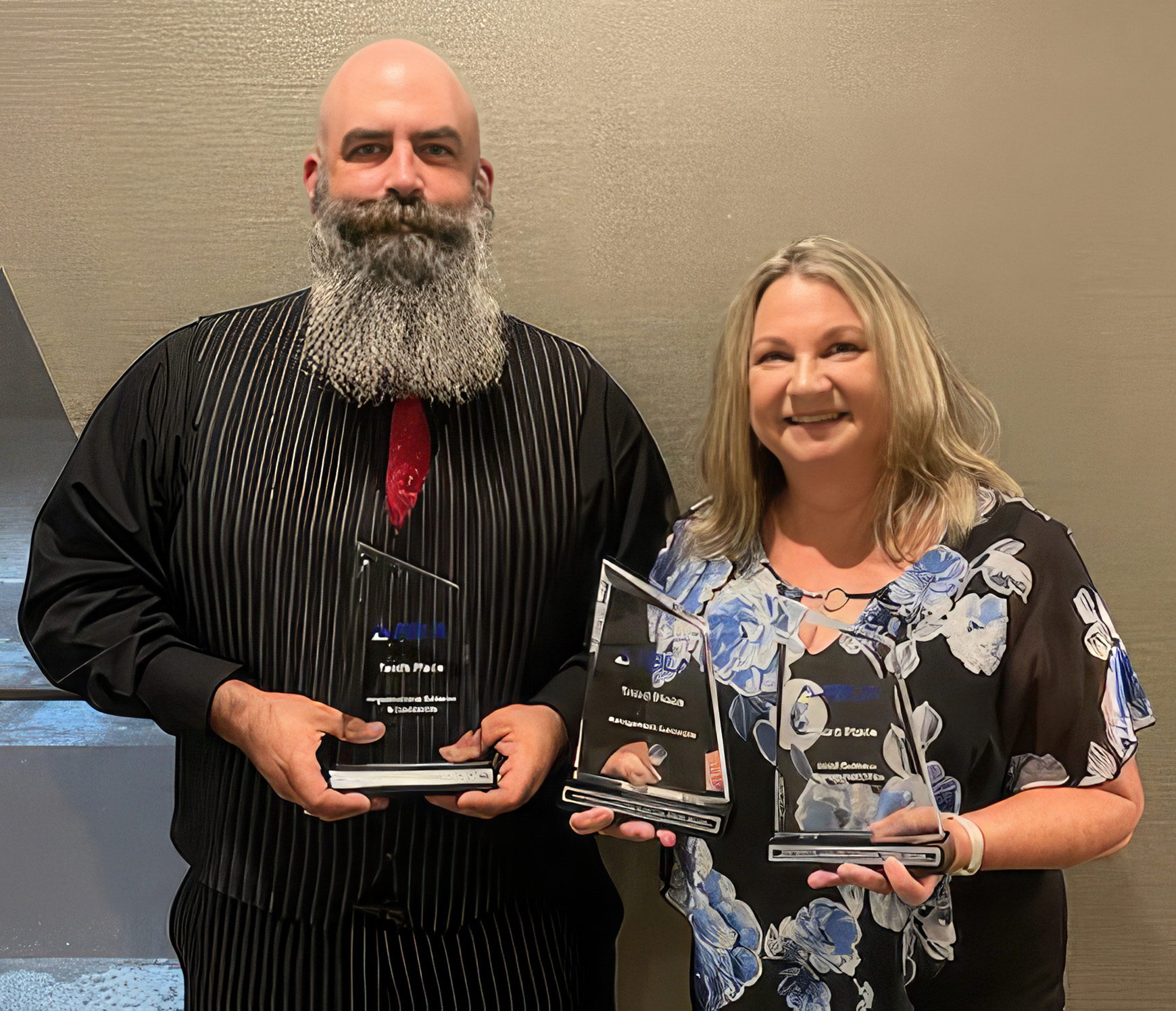 Brandon Wishon (left) and Nancy Johnson represented GNTC at the recent Future Business Leaders of America (FBLA) Collegiate National Leadership Conference in Atlanta, where both were named finalists in their competitions.