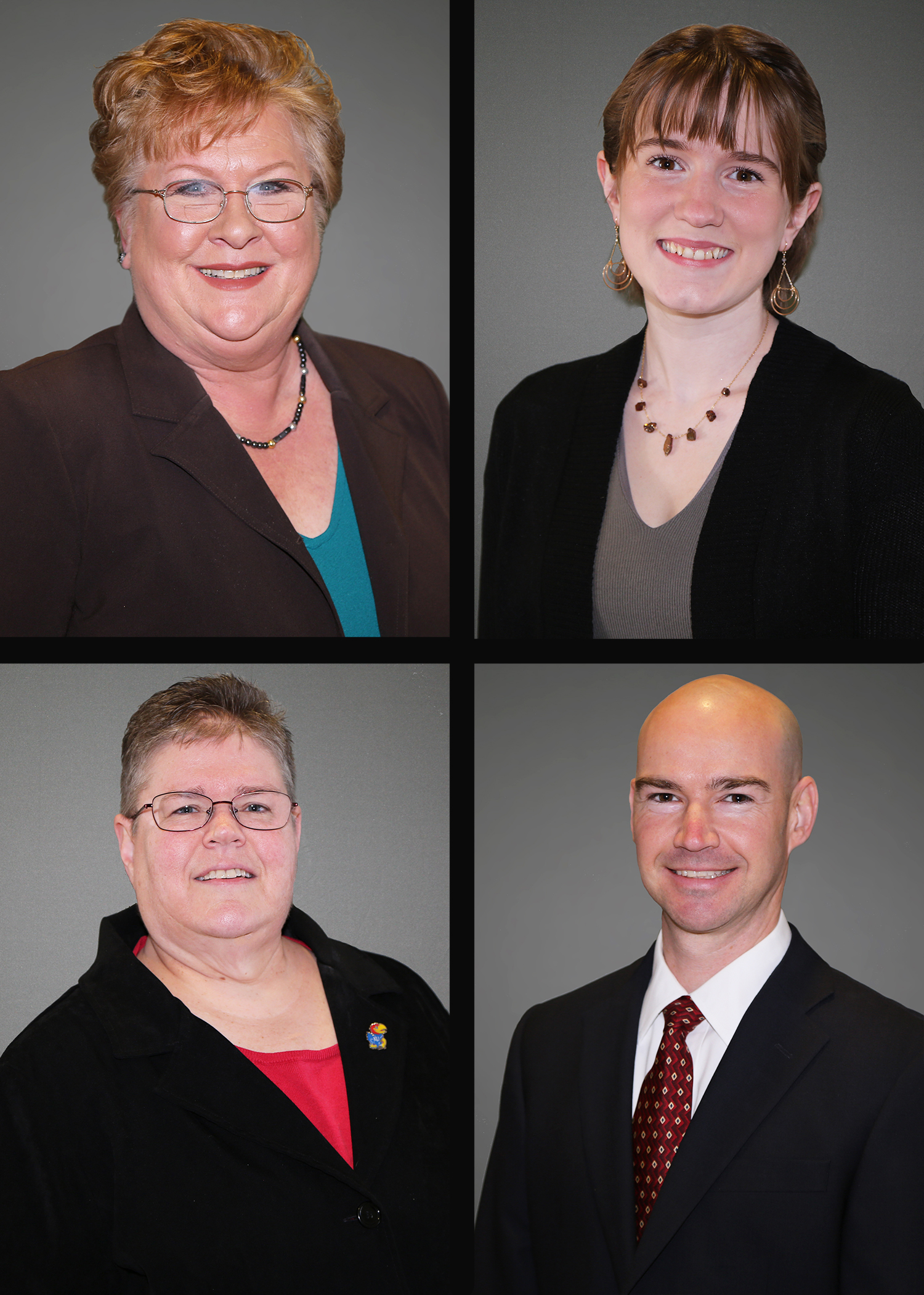 The four GNTC students selected as semi-finalists for the GOAL award are (top from left to right) Lorayna Alan and Grace Dunnaway (bottom from left to right) Sarah Byrne and Brandon Neighbors.