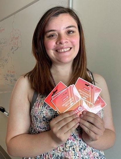 GNTC student Tina Gutierrez, who lives in Rockmart, attends classes on the Gordon County and Floyd County campuses. She is one of 45 students selected to receive gas cards after a recent campaign by the GNTC Foundation. 