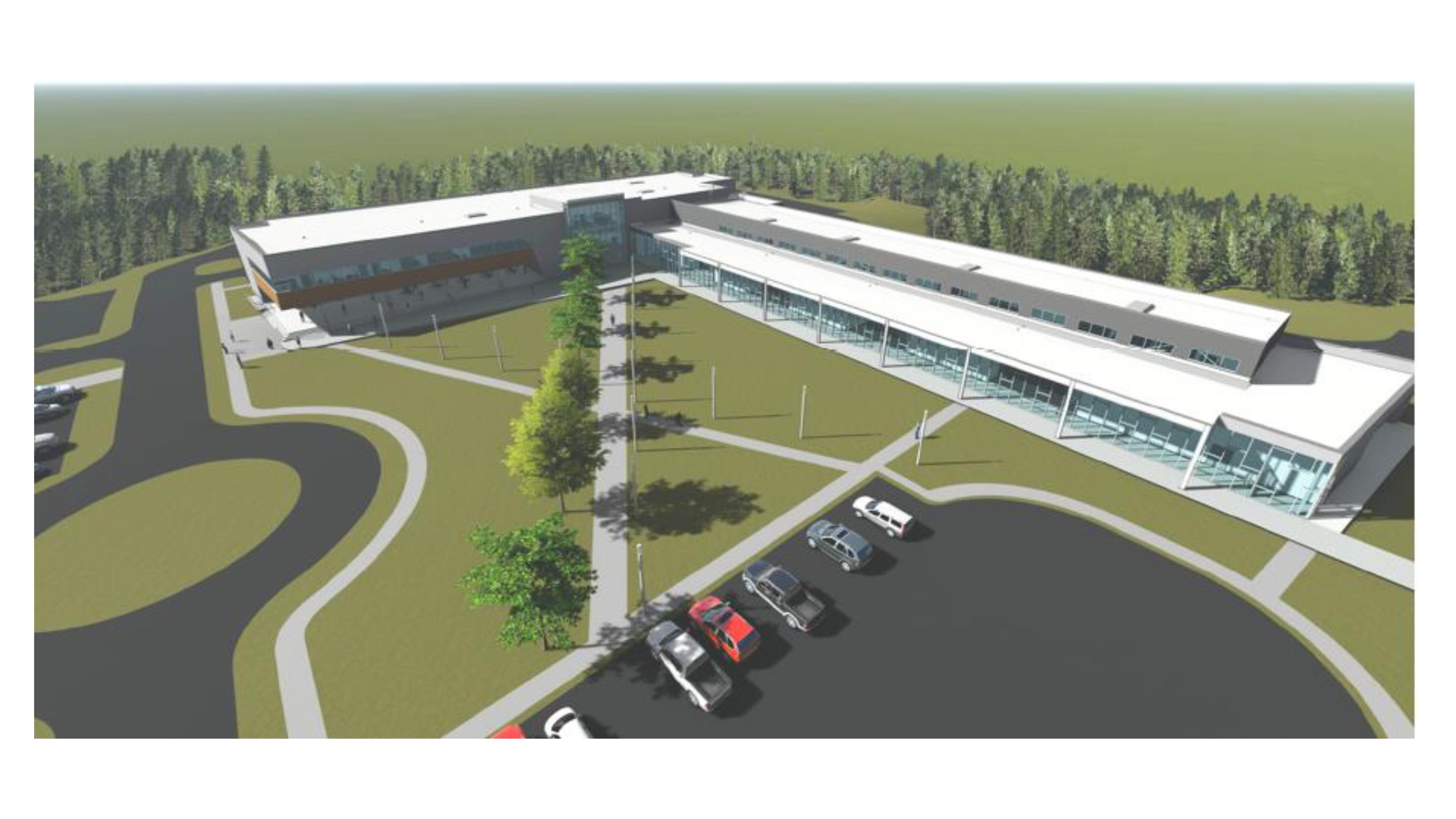 One of several drawings of what developers have in store for the brand new campus building for Georgia Northwestern Technical College. The new addition to GNTC’s Whitfield Murray Campus in Dalton, Georgia is tentatively scheduled to be completed by late 2018.