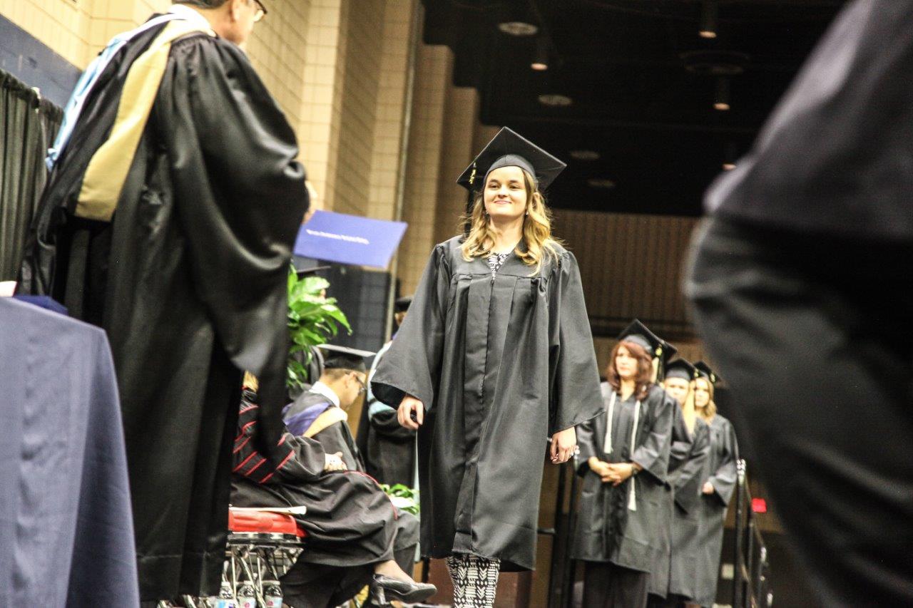 A capacity crowd was on hand at the Dalton Convention Center in Dalton, Georgia to watch 250-plus graduates receive their awards from Georgia Northwestern Technical College Tuesday night.