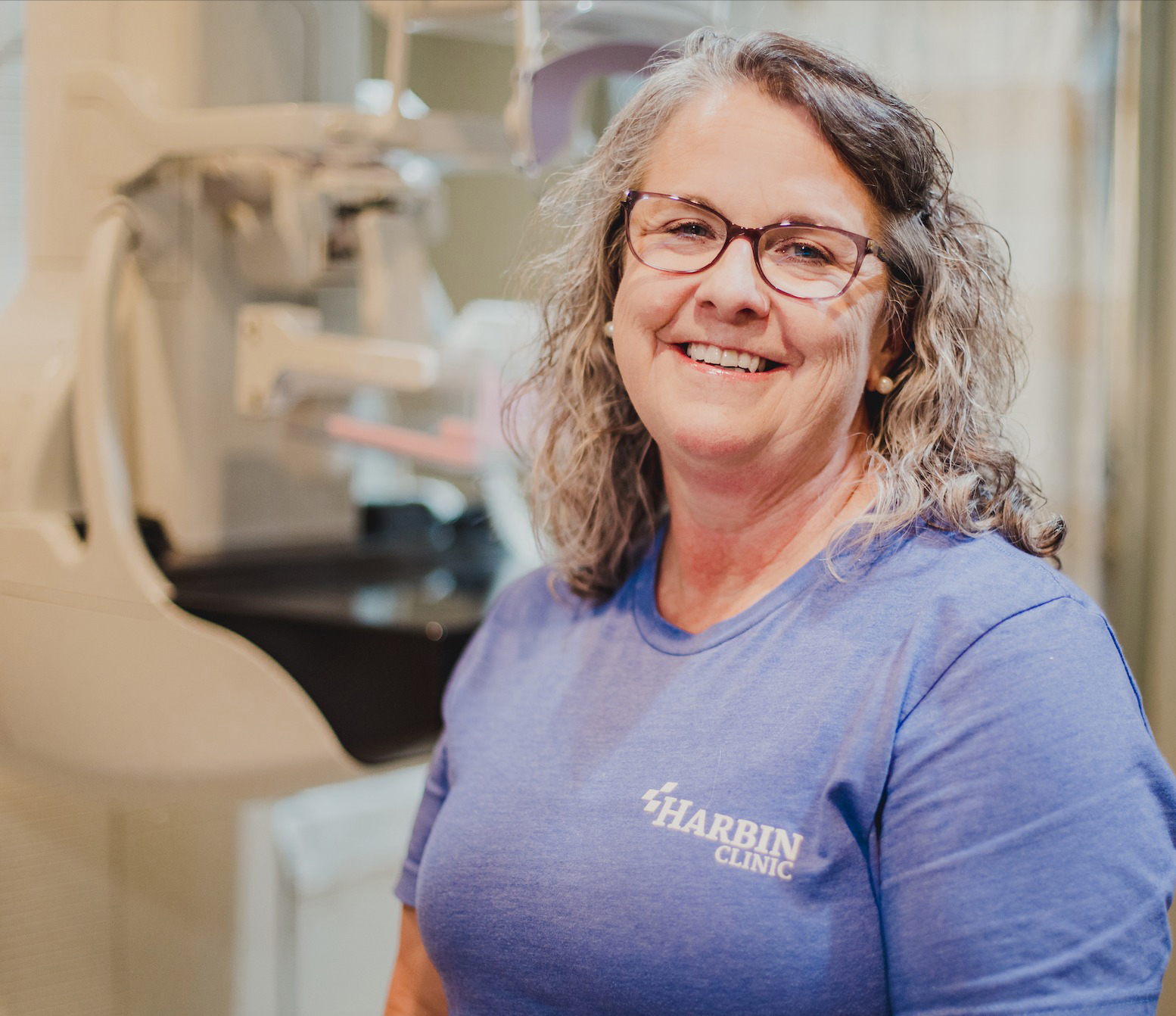 GNTC graduate Kim Raulerson, a breast cancer survivor, is employed with Harbin Clinic in Cartersville as lead mammogram technician. (Photo courtesy of Harbin Clinic)