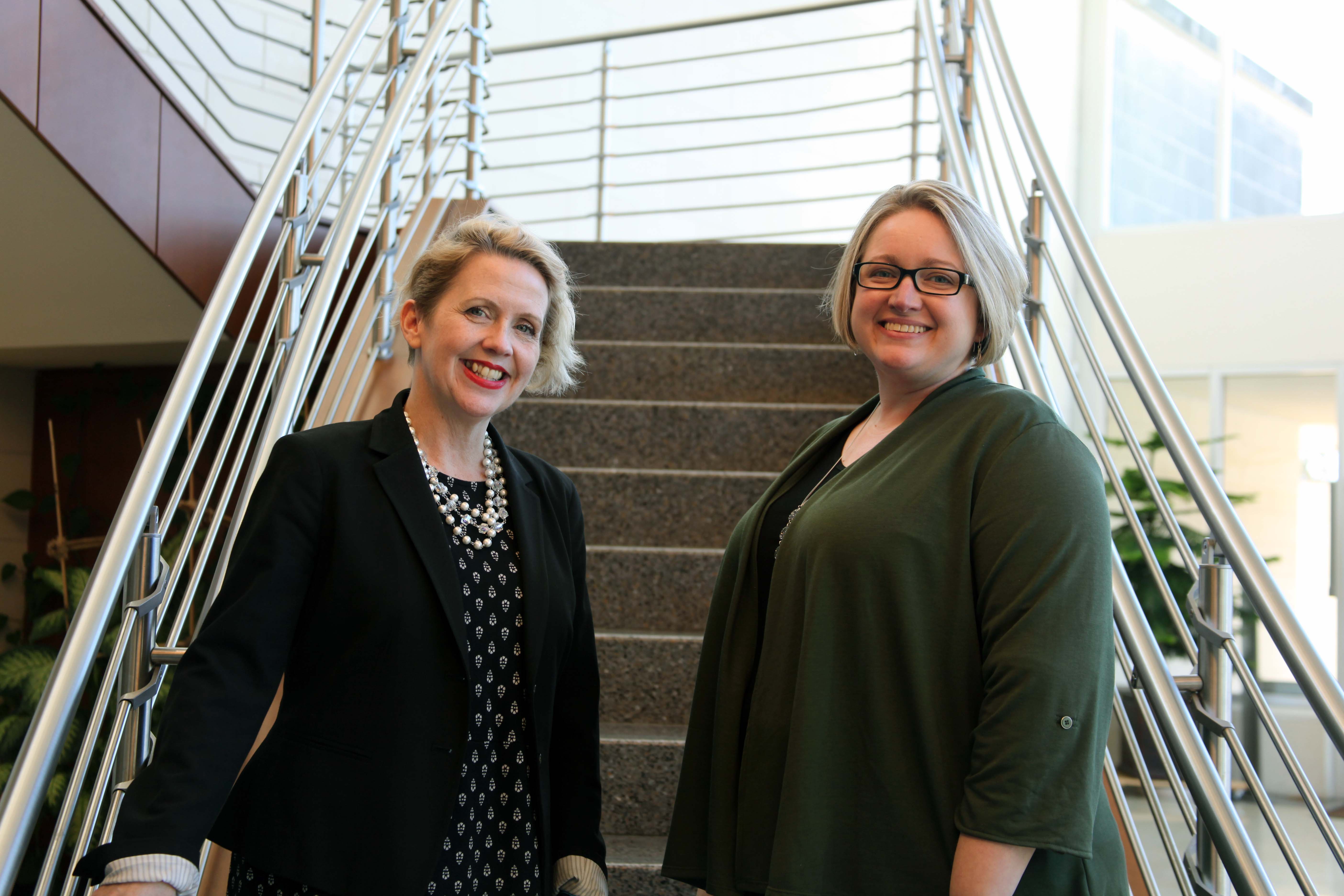 As a new year gets underway at GNTC two new administrators, Lauretta Hannon (left), director of Institutional Advancement, and Jennifer Loudermilk, associate vice president of Academic Affairs, have come aboard to oversee Academic Affairs at the college as well as its Foundation.
