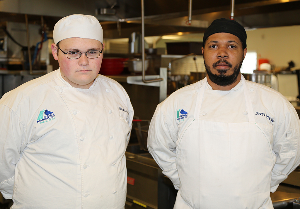 Noah Price (left) and Davey Brewster (right) were awarded the Southern Retail Bakery Association (SRBA) Scholarship through the Gene Wilson Memorial Scholarship. Price is a resident of Summerville and Brewster is a resident of Rome.