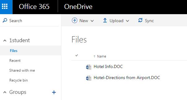 OneDrive Screenshot