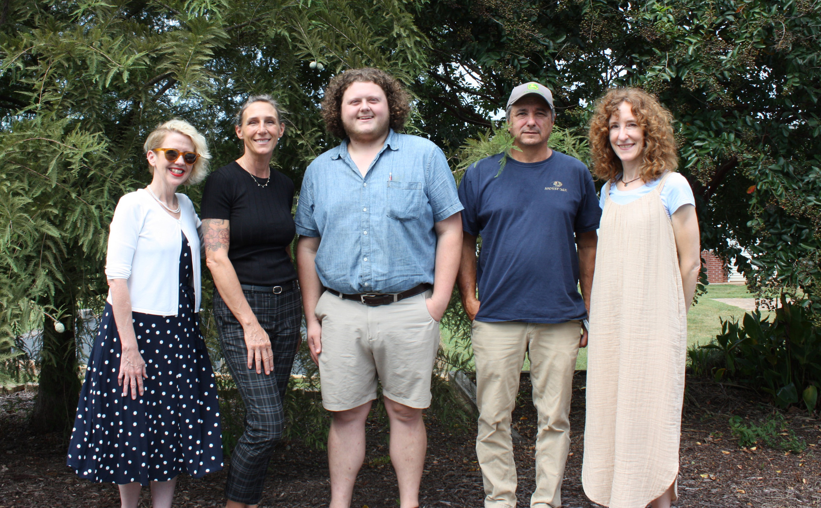 (From left) GNTC Foundation Executive Director Lauretta Hannon, Rabbit Valley Farmers Market Executive Director Samantha Leslie, scholarship recipient Grant Payne, GNTC Horticulture program Director Nick Barton and GNTC Foundation Administrator Sarah Egerer.