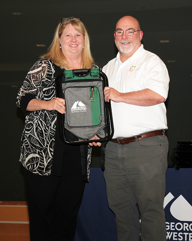 GNTC President Dr. Heidi Popham (left) and William Robert Rutledge.