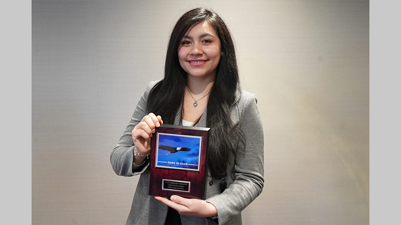 Erika Ambrocio Greenwell, winner of GNTC’s EAGLE Award for 2024,