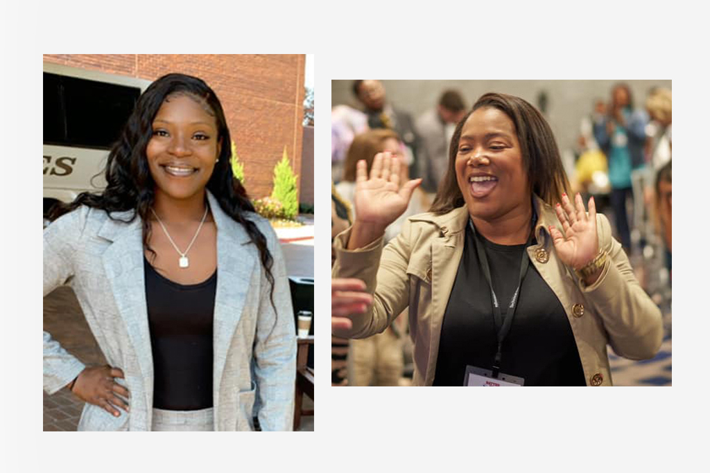 Jaweah Hamilton (left), is the new president of the SGA and Tatiana Edwards (right), is the new SGA vice president. 