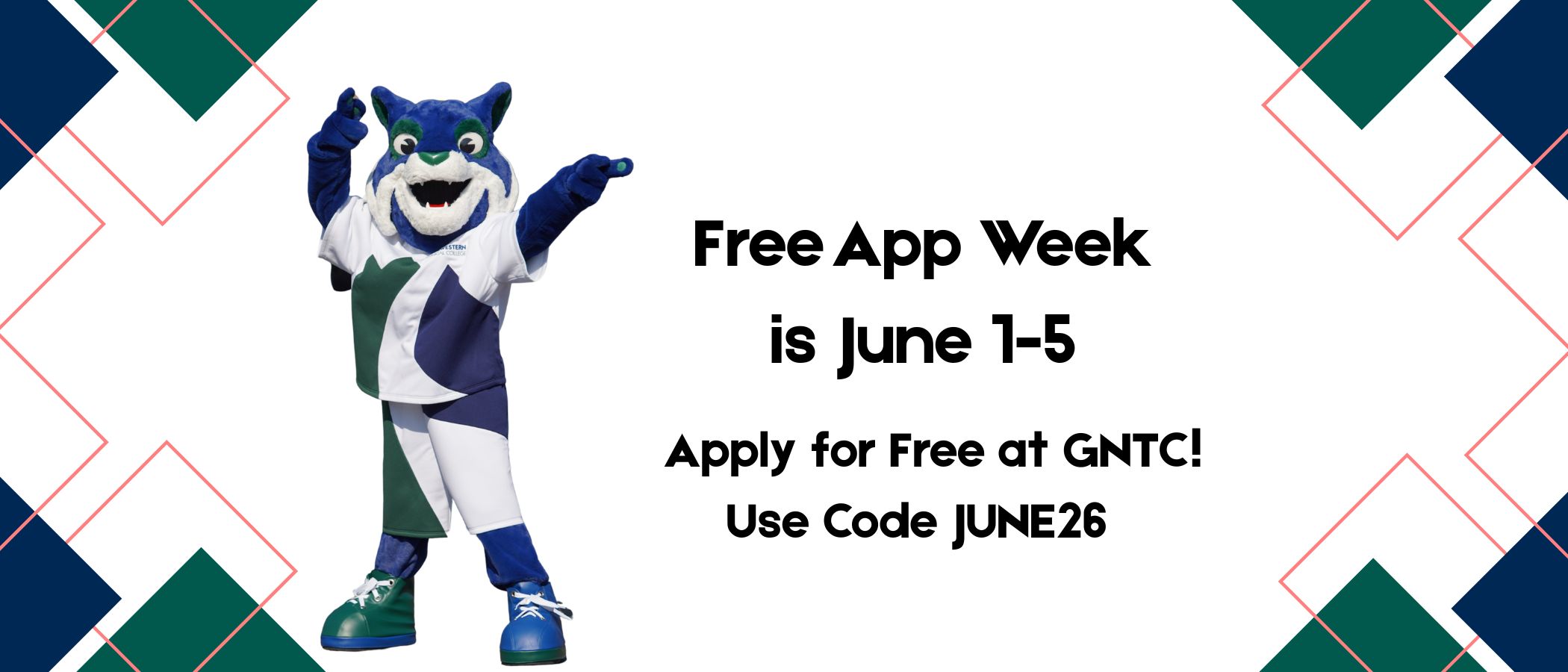 Free App Week June 1-5 Apply For Free at GNTC.