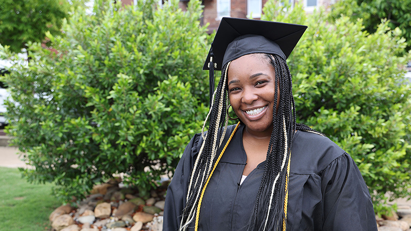 Labreya Dublin received a certificate in Healthcare Office Assistant at the noon 2026 Spring Commencement Ceremony for GNTC