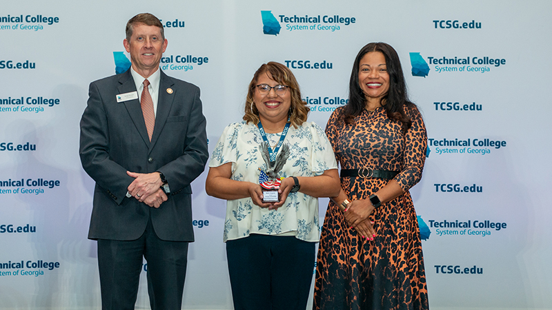 Noelia Sargento with TCSG Commissioner