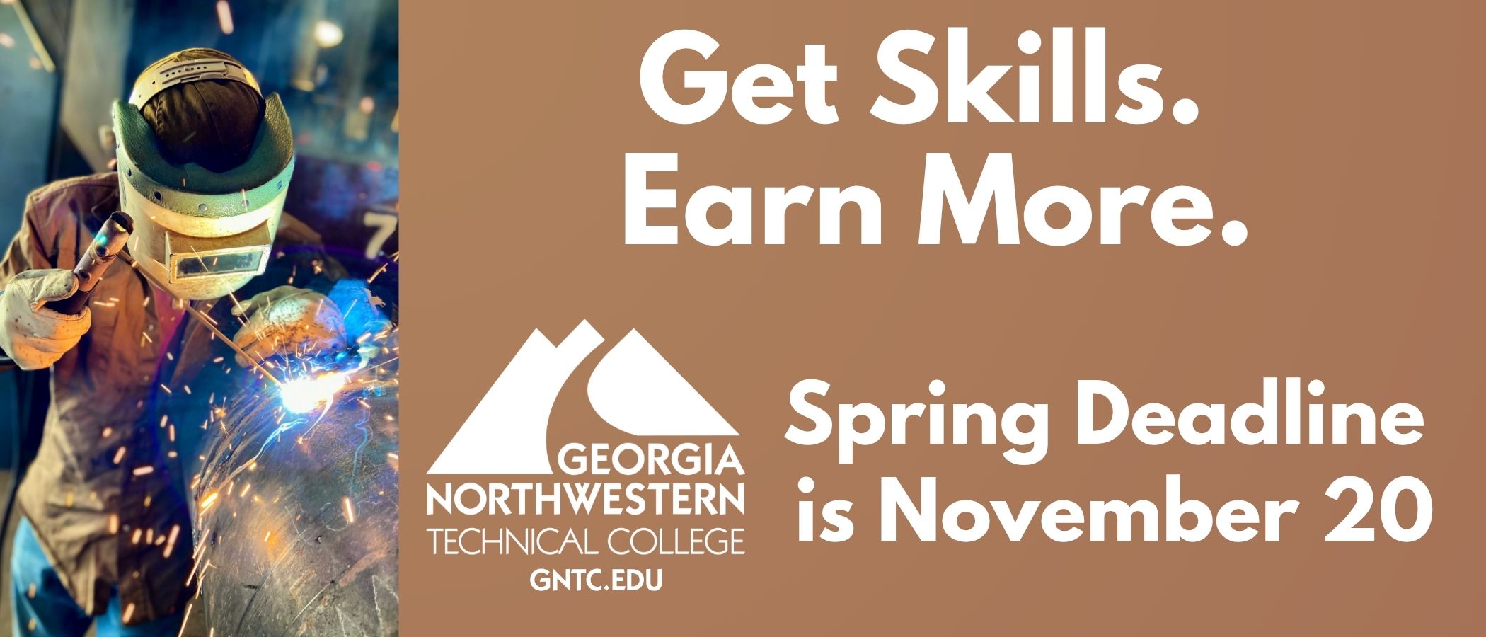 Get Skills. Earn More. Spring Deadline November 20