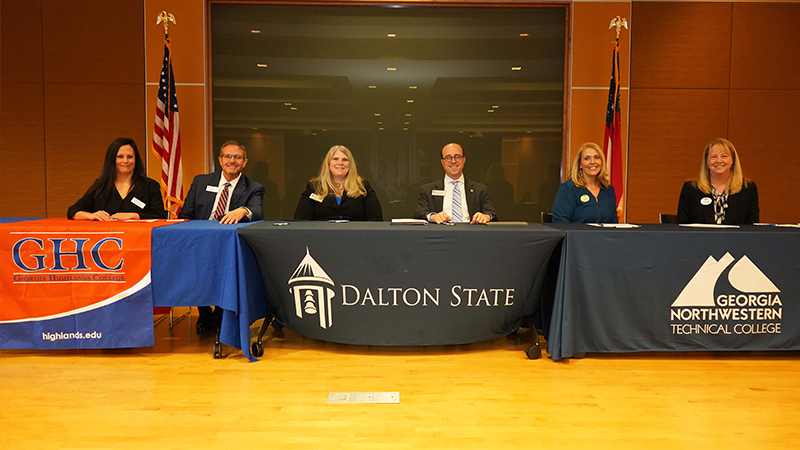GNTC, Dalton State College, Georgia Highlands College sign articulation agreement