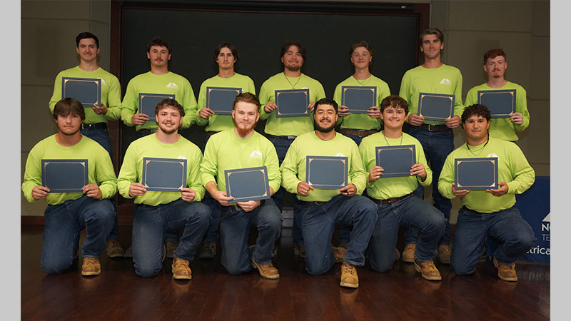 Electrical Lineworker graduates for fall 2024
