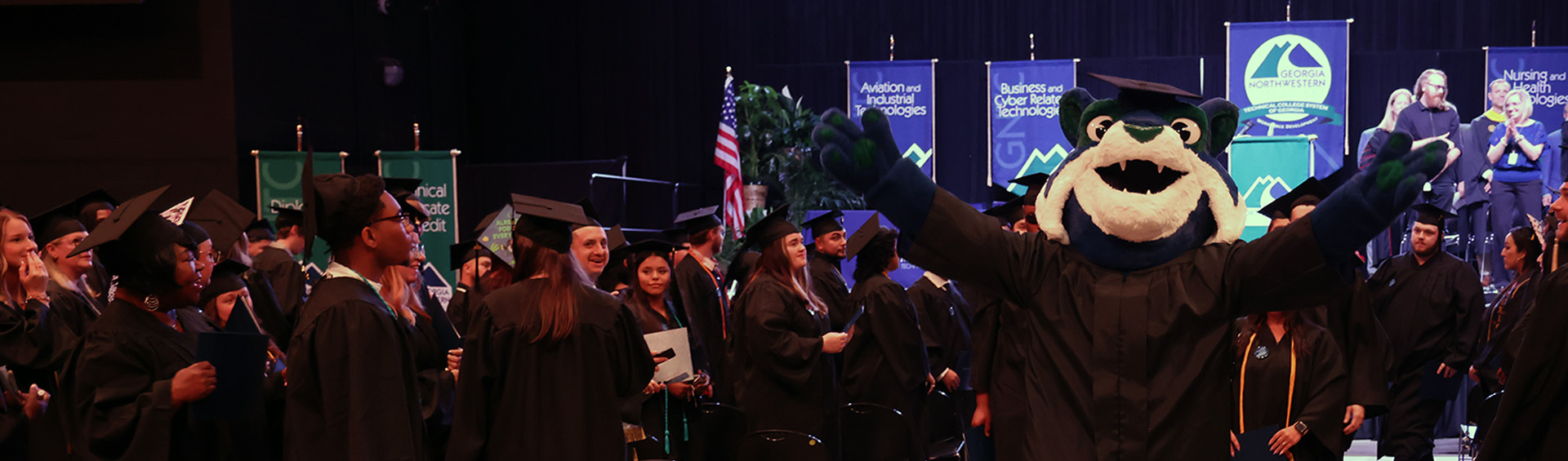 Bobcat walks graduates out of graduation