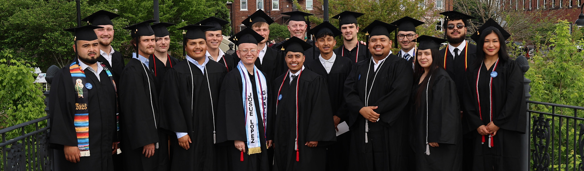 Donnie Holmes with Graduates