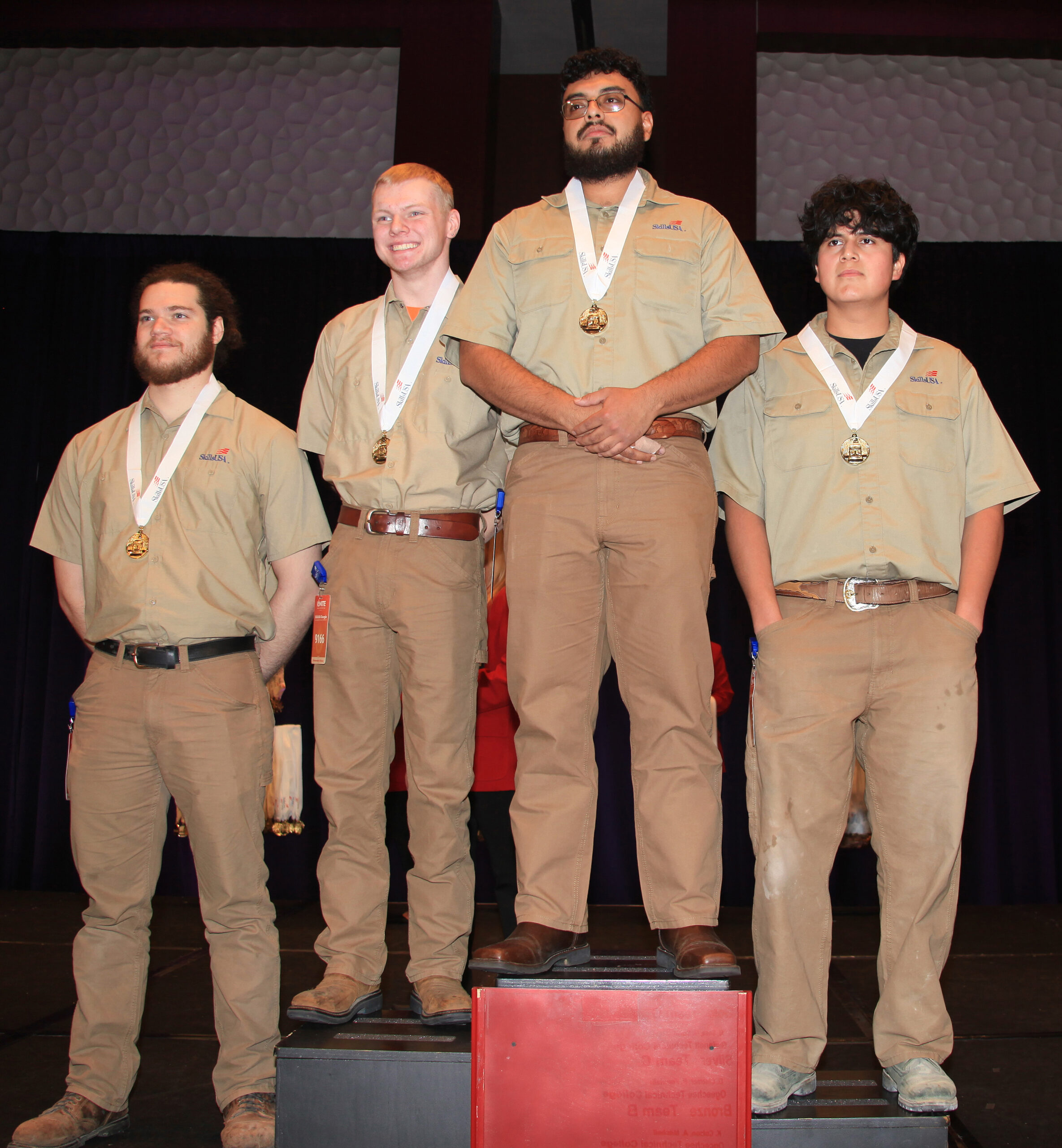 GNTC wins the gold medal in the TeamWorks competition at the 2025 SkillsUSA Georgia State Leadership and Skills Conference in Atlanta